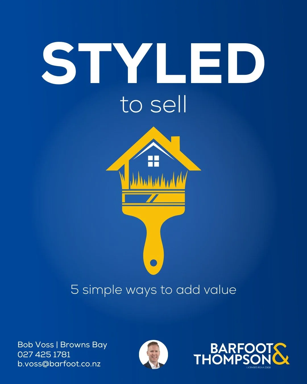 🔵🏡Thinking of selling? 
Style to sell.

A well-presented home attracts more buyers and stronger offers. Before you list, here are 5 easy ways to add value:

✨ Declutter &amp; depersonalise &ndash; Create a clean, open space where buyers can imagine