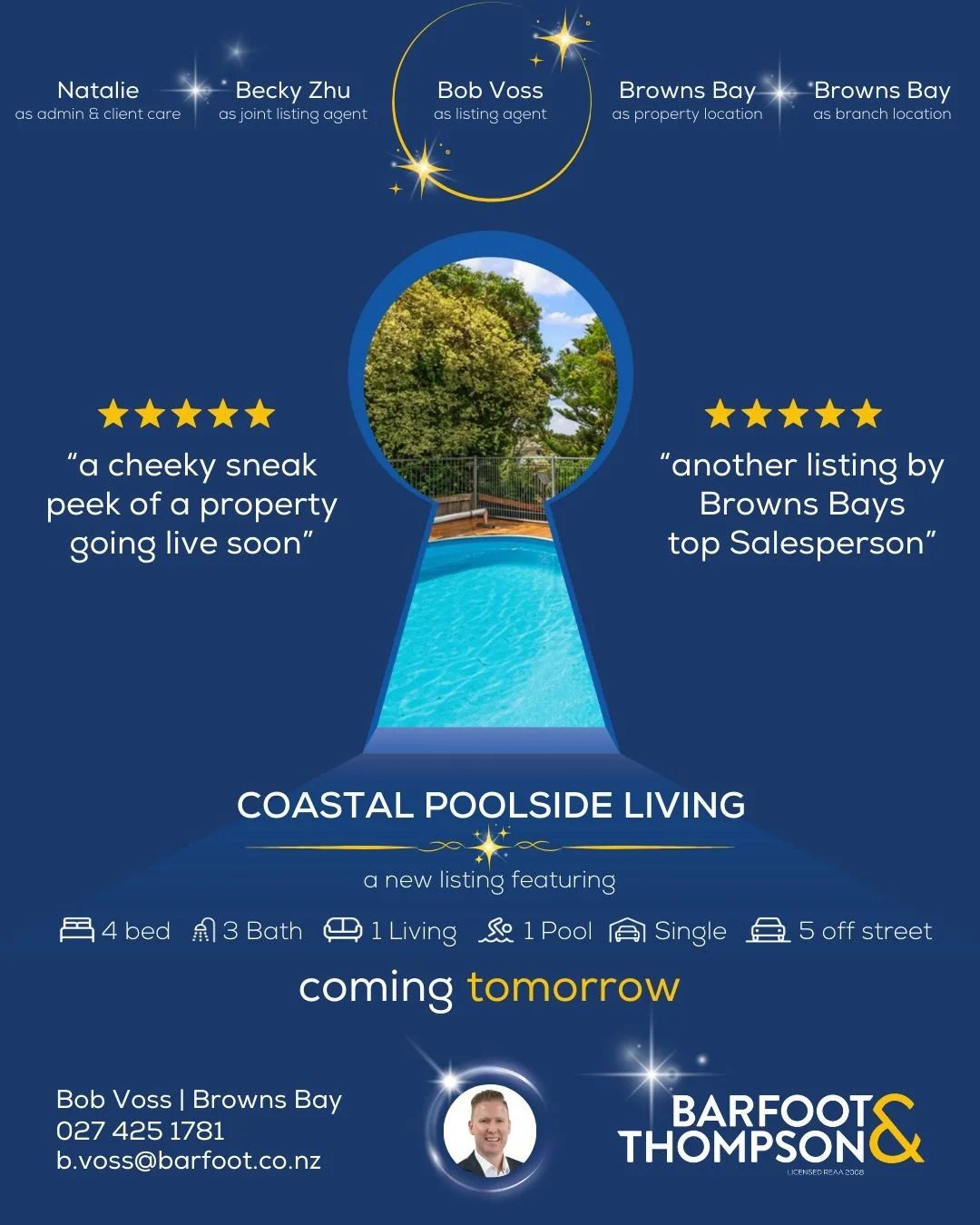 🔵👀
Sneak peek at our Browns Bay property going live tomorrow 

Bob Voss at Barfoot &amp; Thompson Browns Bay
0274251781
b.voss@barfoot.co.nz

#sneakpeek #comingsoon #forsale #barfootandthompson #realestatenz #trademe #auckland #property #aucklandre