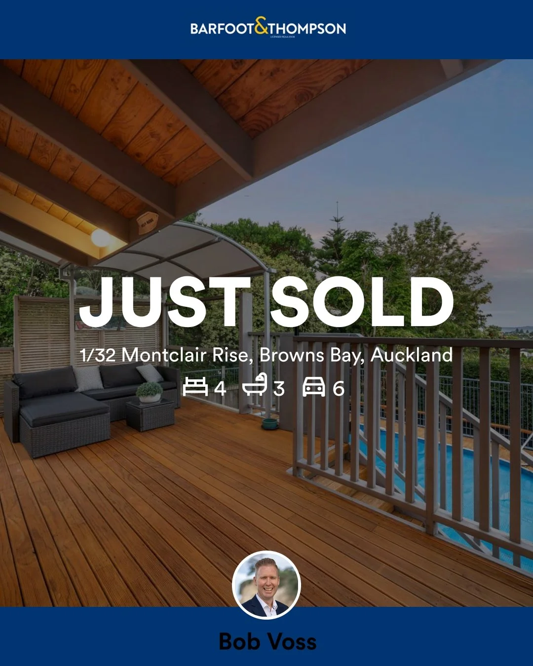 🛌 4 🛀 3 🚘 6
📍 1/32 Montclair Rise, Browns Bay, Auckland

My latest sale on RateMyAgent.

Licensed REAA 2008

...
#ratemyagent #realestate #Barfoot_and_Thompson__Browns_Bay