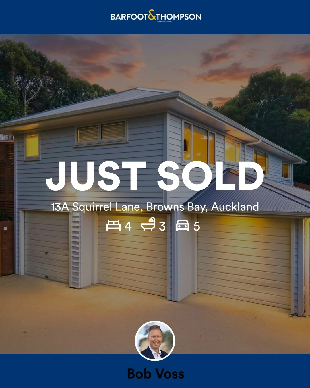 🛌 4 🛀 3 🚘 5
📍 13A Squirrel Lane, Browns Bay, Auckland

My latest sale on RateMyAgent.

Licensed REAA 2008

...
#ratemyagent #realestate #Barfoot_and_Thompson__Browns_Bay