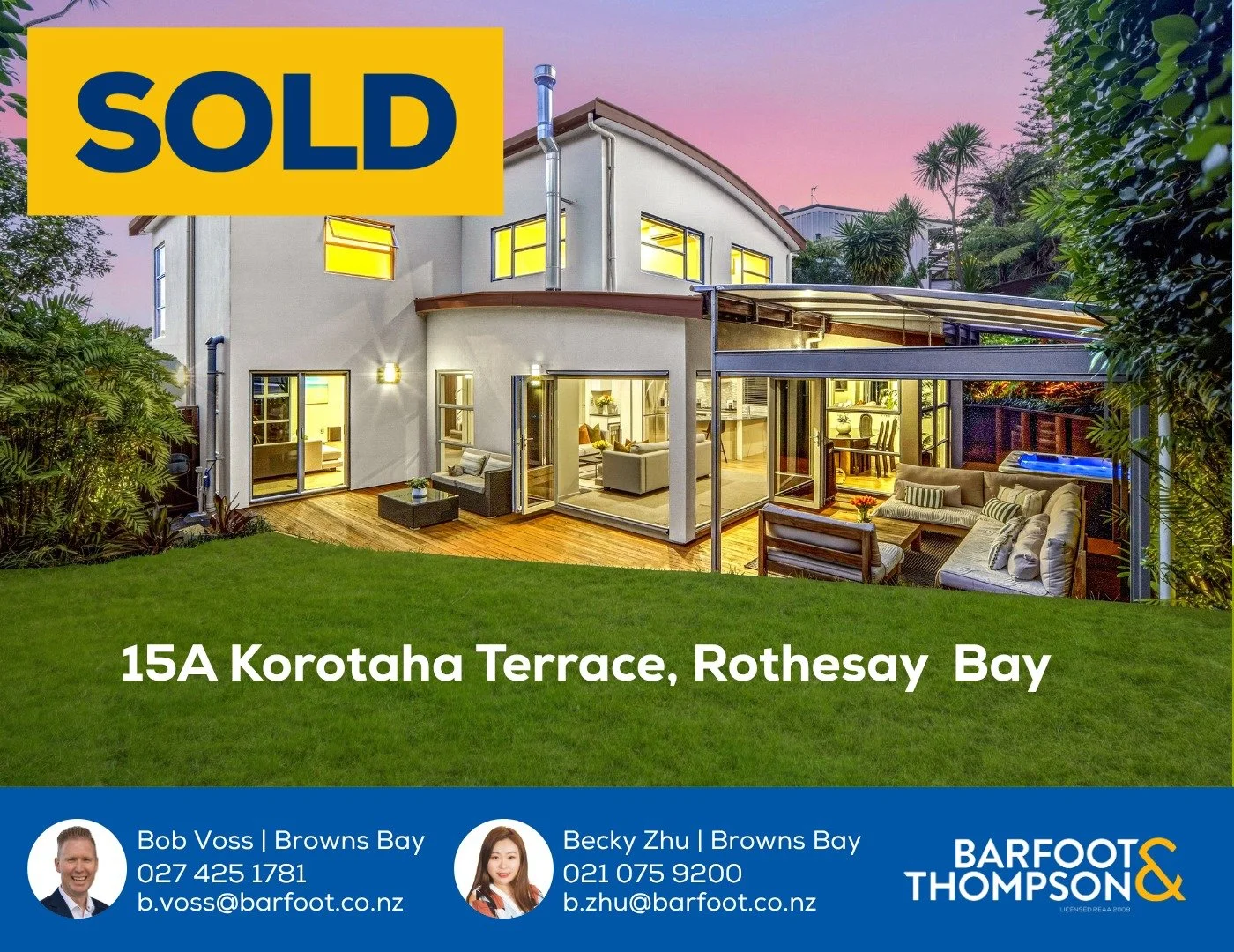 SOLD - Interested in finding out how much your howm is worth?📞📞📞
Get in touch today

Bob Voss at Barfoot &amp; Thompson Browns Bay
0274251781
b.voss@barfoot.co.nz

#sold #barfootandthompson #realestatenz #trademe #auckland #property #aucklandreale