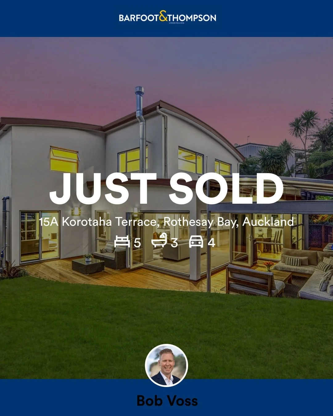 🛌 5 🛀 3 🚘 4
📍 15A Korotaha Terrace, Rothesay Bay, Auckland

My latest sale on RateMyAgent.

Licensed REAA 2008

...
#ratemyagent #realestate #Barfoot_and_Thompson__Browns_Bay