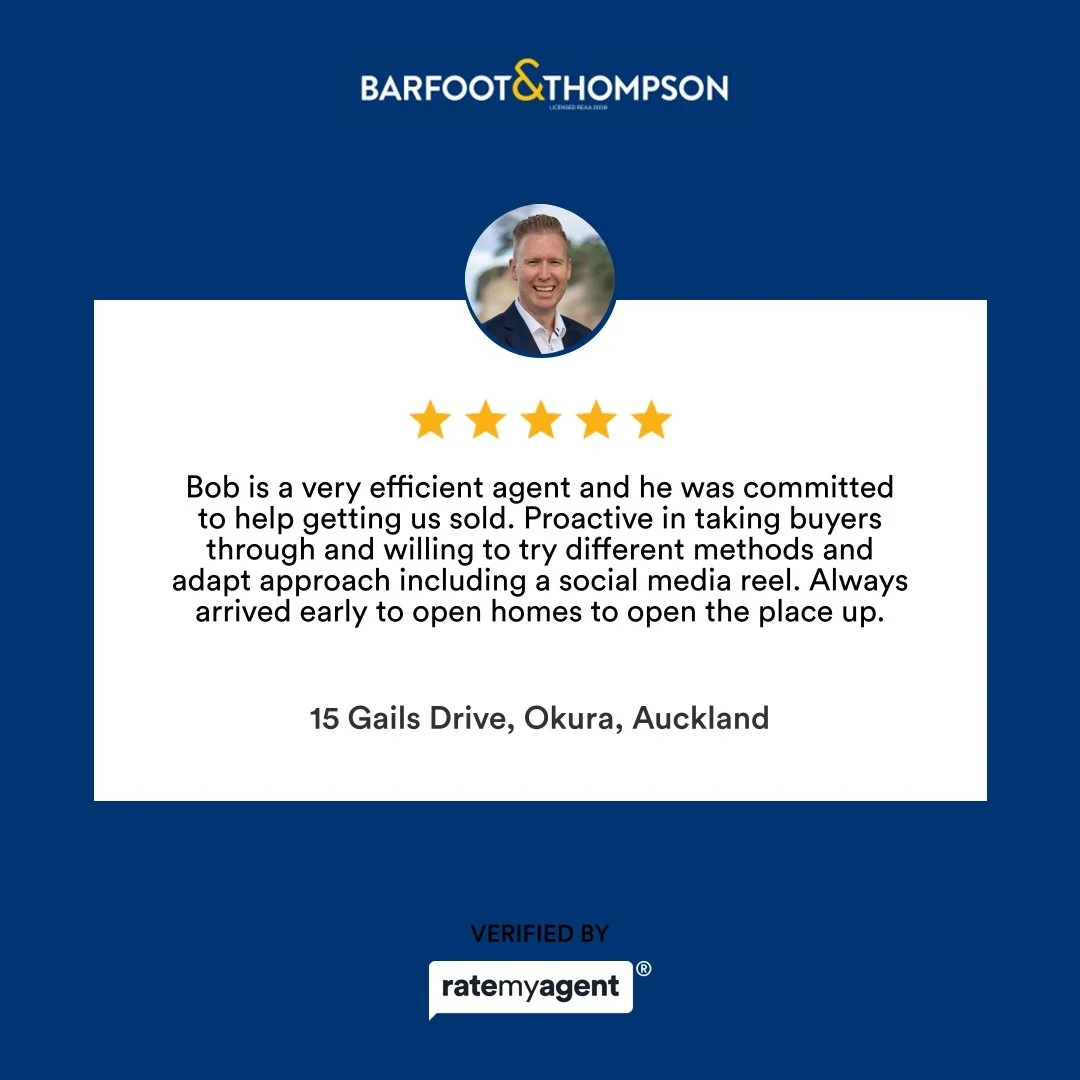 My latest RateMyAgent review in Okura