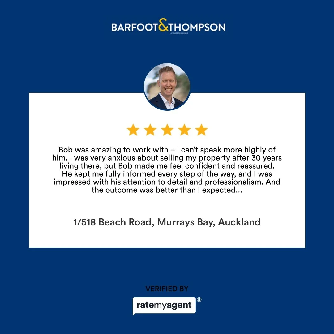 My latest RateMyAgent review in Murrays Bay