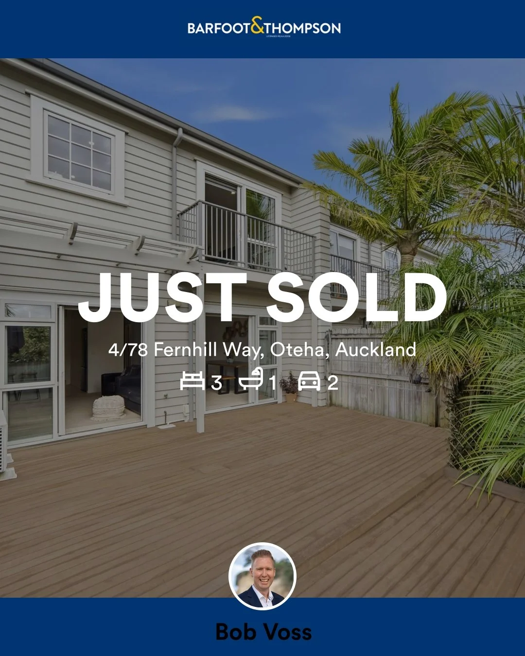 🛌 3 🛀 1 🚘 2
📍 4/78 Fernhill Way, Oteha, Auckland

My latest sale on RateMyAgent.

Licensed REAA 2008

...
#ratemyagent #realestate #Barfoot_and_Thompson__Browns_Bay
