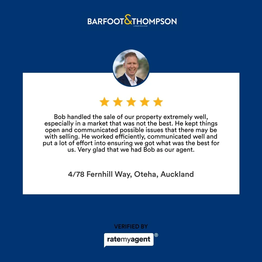 My latest RateMyAgent review in Oteha