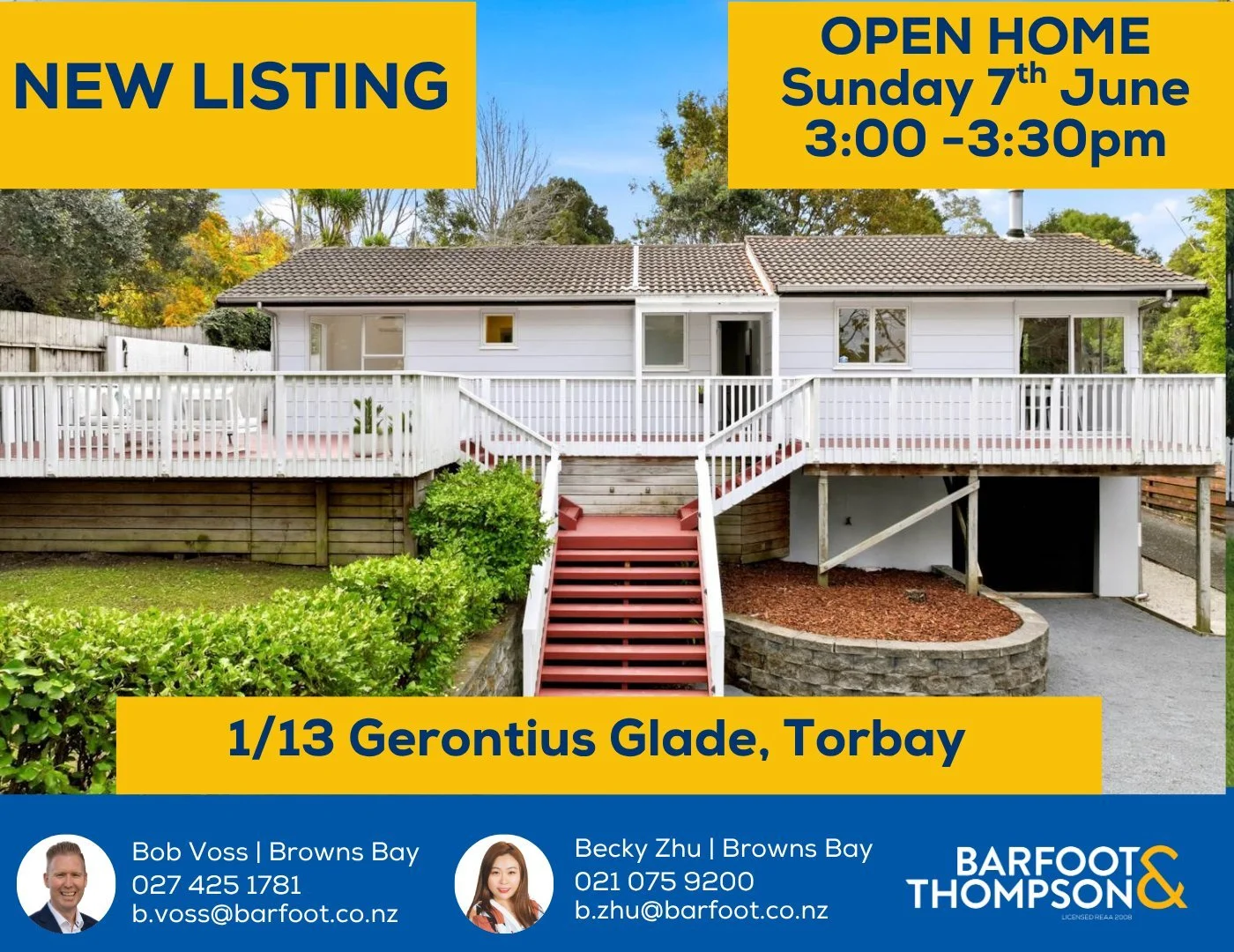 #newlisting #forsale #barfootandthompson #realestatenz #trademe #auckland #property #aucklandrealestate #barfootandthompsonbrownsbay #barfootandthompson_brownsbay #barfoot #brownsBay #houseforsale #nzrealestate #realestateagent 
#bobisbarfoot #bobvos