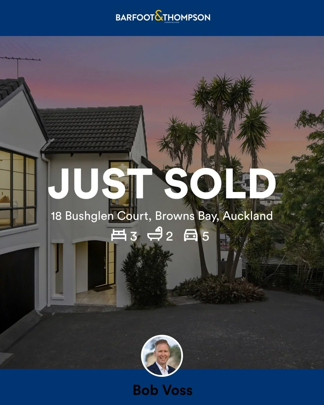 🛌 3 🛀 2 🚘 5
📍 18 Bushglen Court, Browns Bay, Auckland

My latest sale on RateMyAgent.

Licensed REAA 2008

...
#ratemyagent #realestate #Barfoot_and_Thompson__Browns_Bay