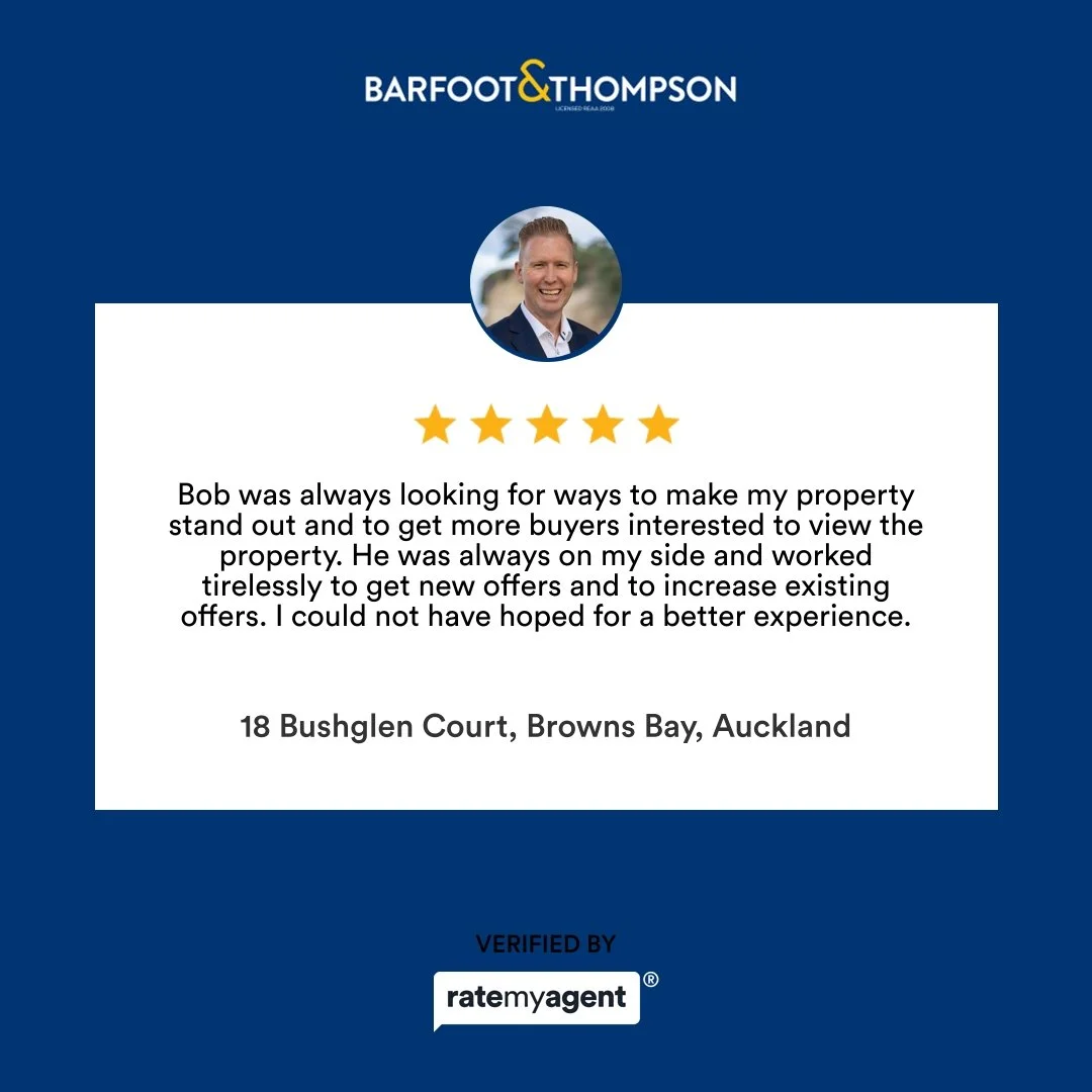 My latest RateMyAgent review in Browns Bay