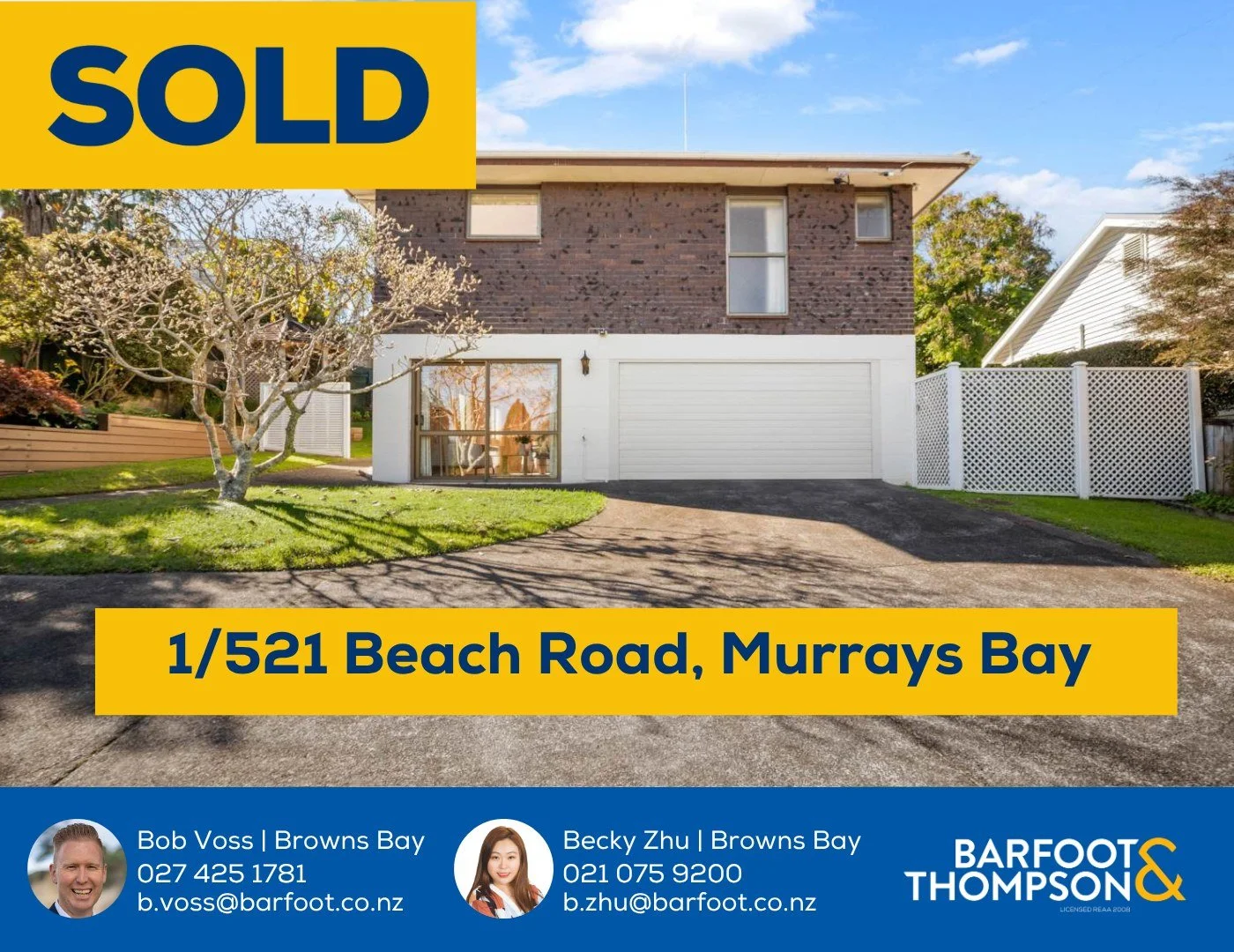 ANOTHER SOLD.✨✨🏡🏡☀
 Interested in finding out how much your home is worth?
Get in touch today!📞📞📞📞

Bob Voss at Barfoot &amp; Thompson Browns Bay
0274251781
b.voss@barfoot.co.nz

#sold #barfootandthompson #realestatenz #trademe #auckland #prope