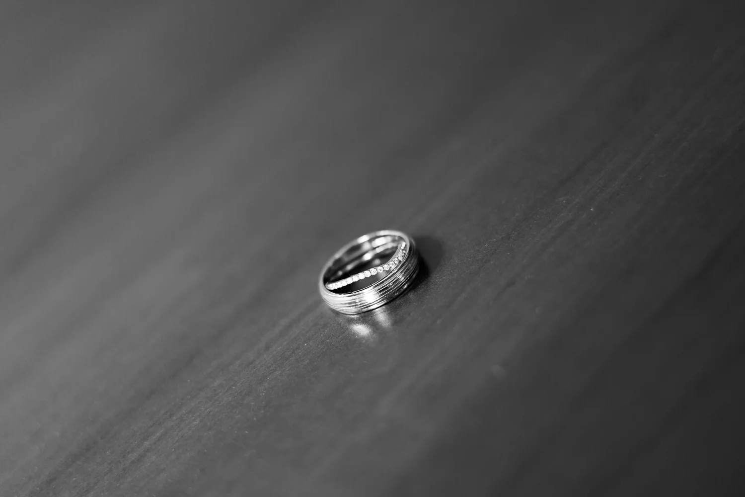 Wedding bands are a symbol of love for bride and groom in intimate Maryland wedding