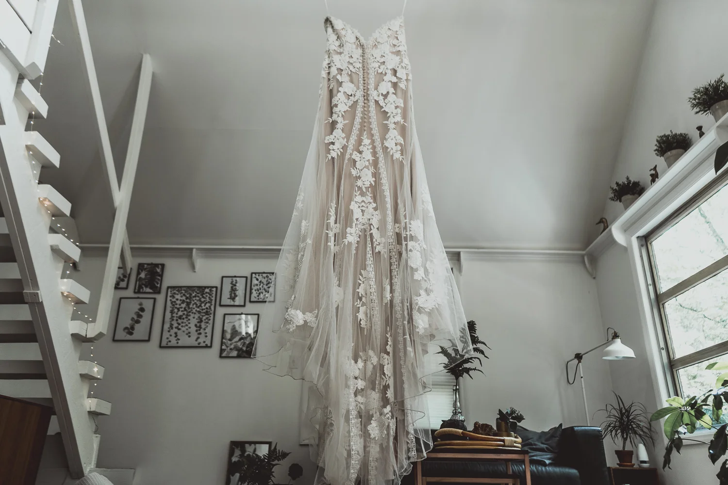 Gorgeous Lillian West Gown at Poconos Elopement