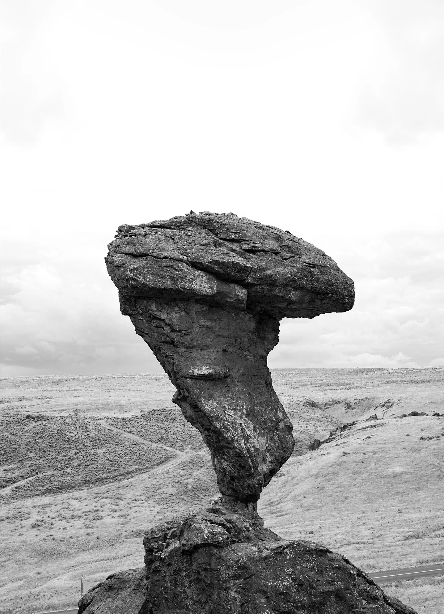 Balanced Rock, Idaho, 2019 / 28.5”x 38” /  B+W Archival Giclée Painted wood frame, museum glass