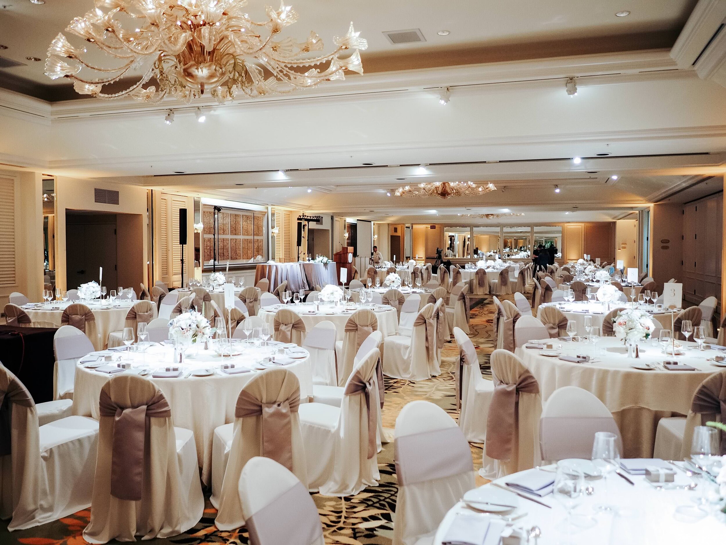 The Kahala Ballroom Layout view for wedding reception