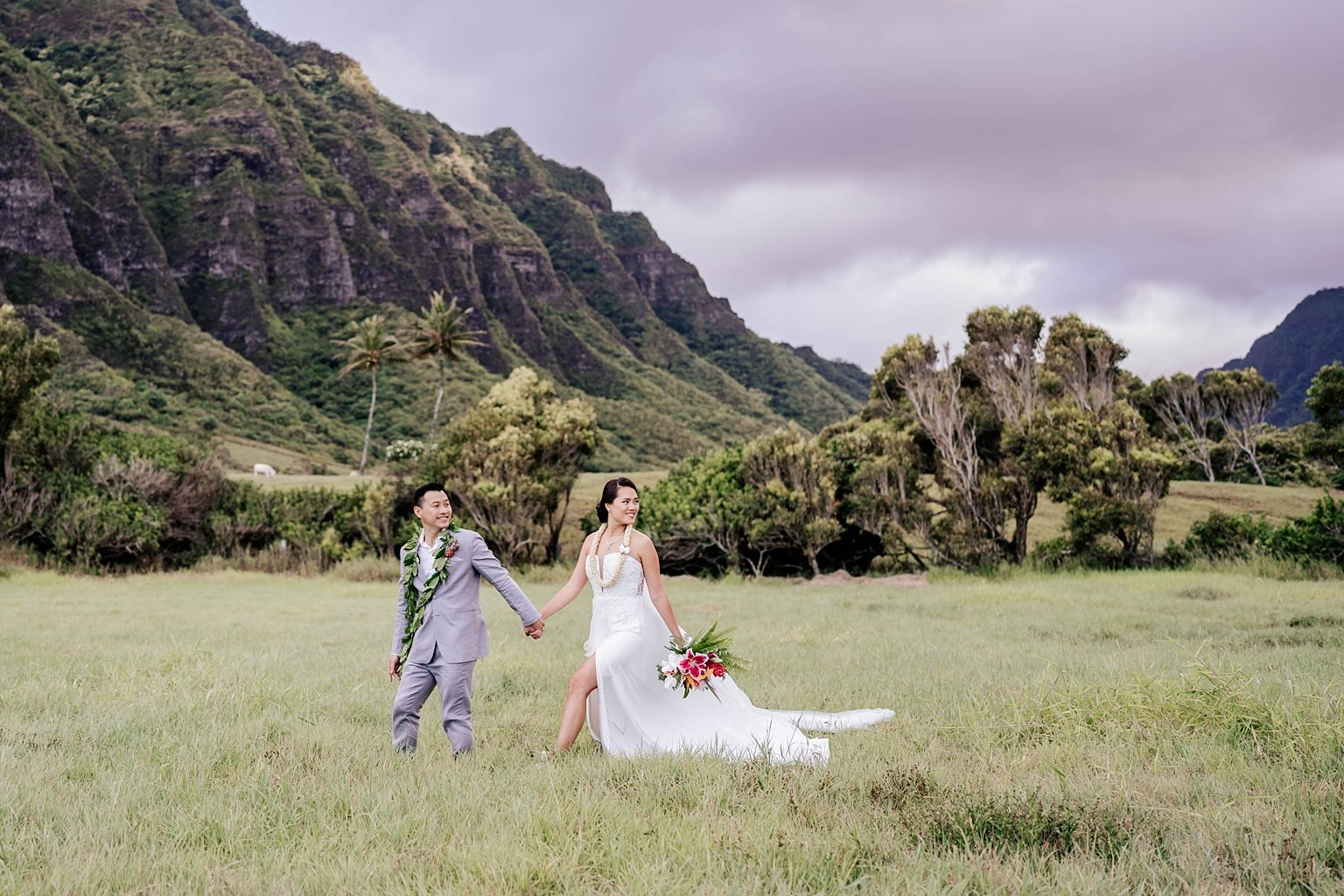 Melissa and Michael Kualoa Ranch Low Camp Oahu Hawaii-19.JPG