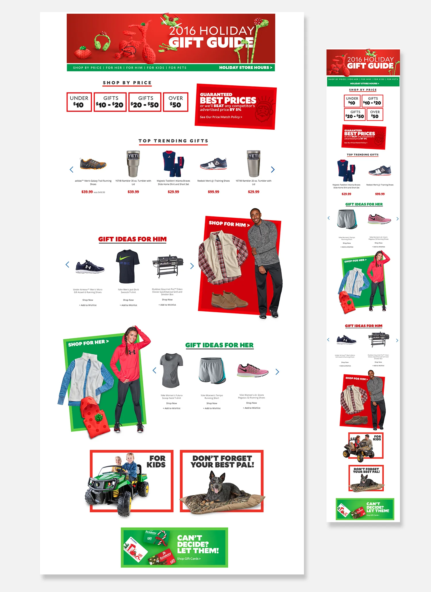 Holiday Landing Page