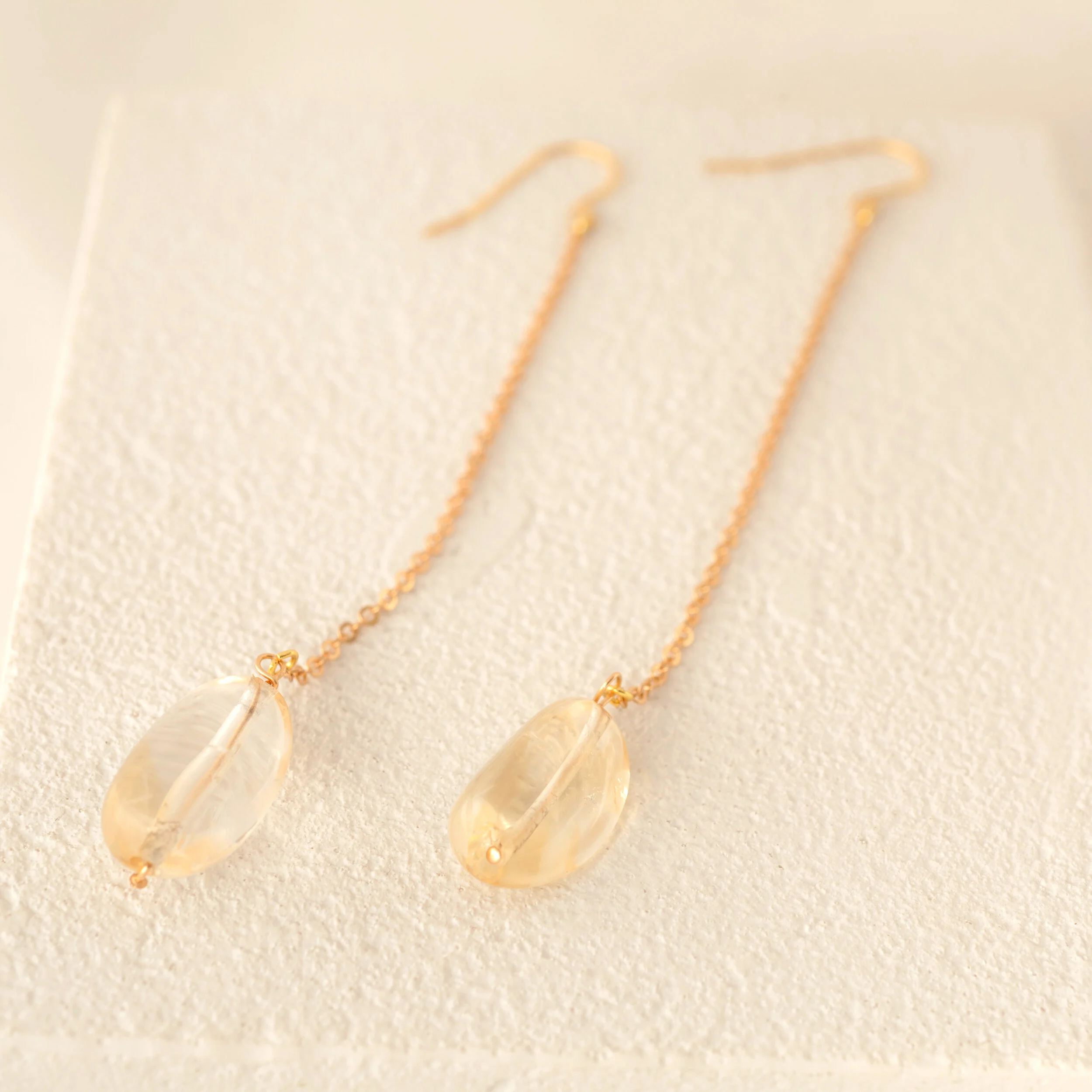 Demeter Citrine Drop Earrings