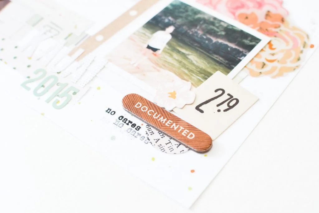 Using Paper Scraps to Create a Layout - Noodoso