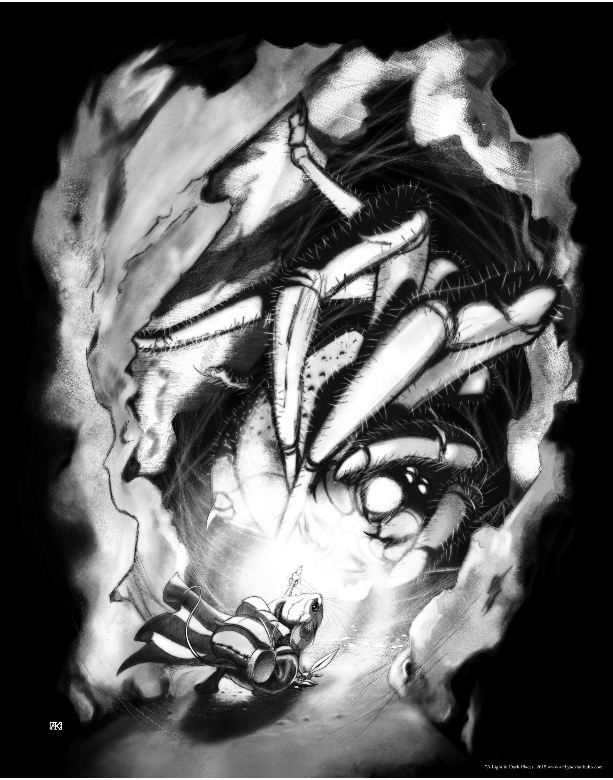 “A light in dark places” 11x14
