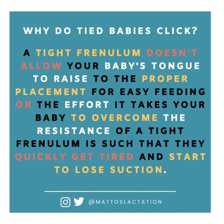 Why does my baby click when they eat? — Mattos Lactation