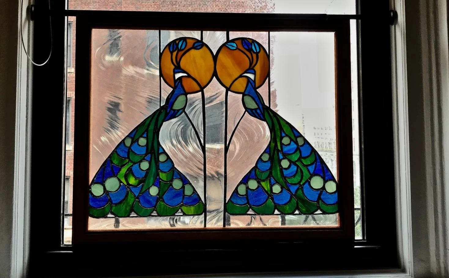 Pair of peacocks