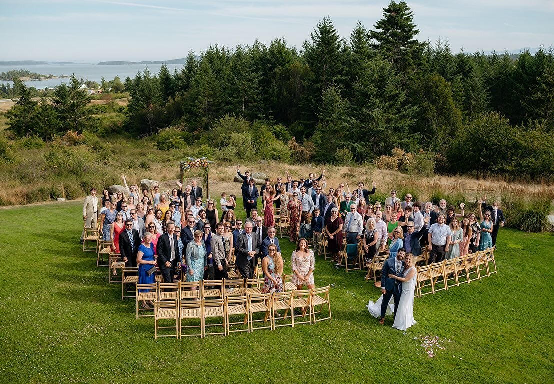 L&amp;E had their ceremony on our ceremony lawn, their cocktail hour in The Garden and their reception in our Event Barn. It was a beautiful use of each space and we so enjoy seeing your vision come to life ✨ 

#saltwaterfarm #sanjuanislands #wedding