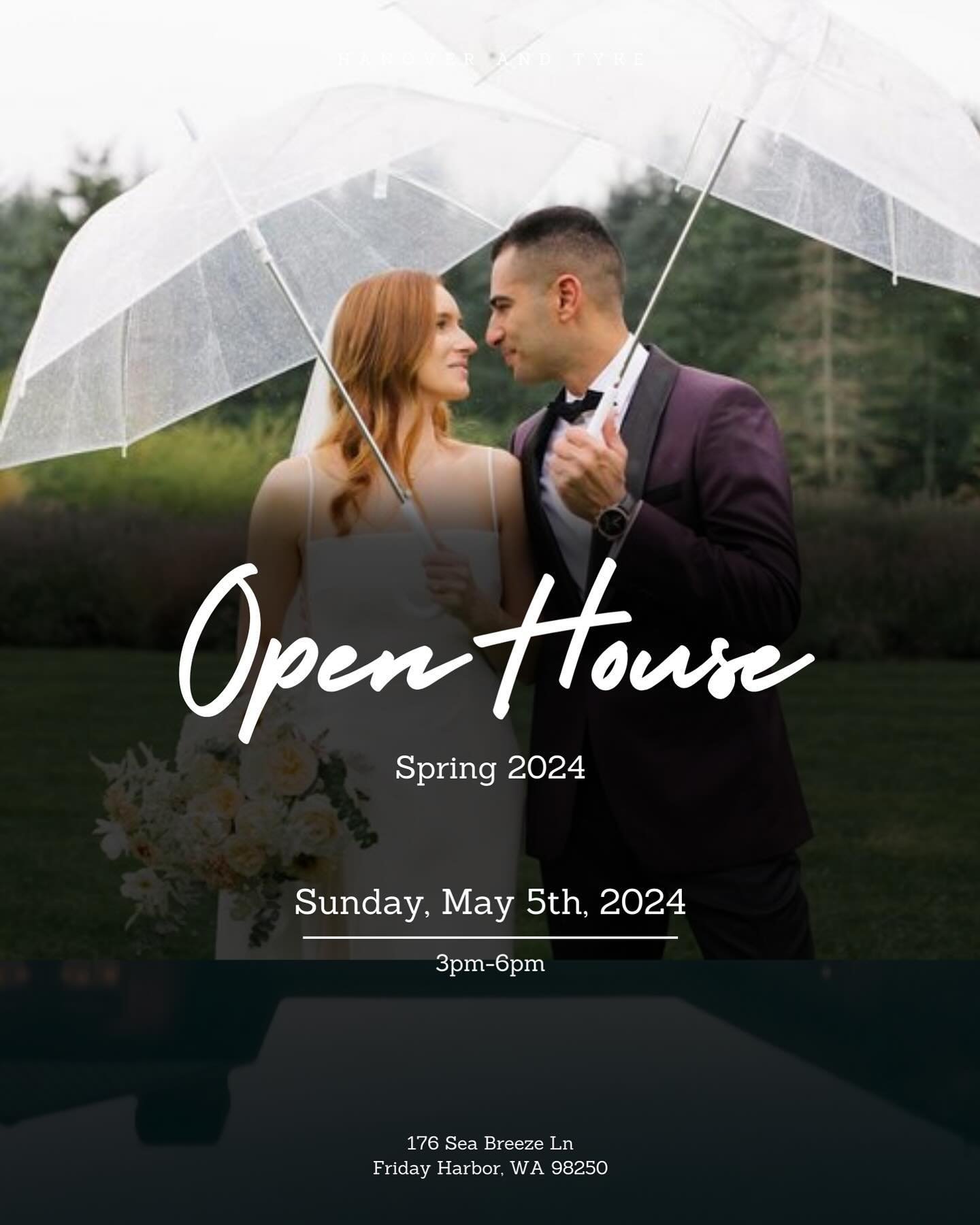 Join us on property May 5th for our Spring Open House! Whether you&rsquo;re already booked with us and want to tackle some of those planning details or are looking to see property for the first time, our Open House is a great chance to see what we ha