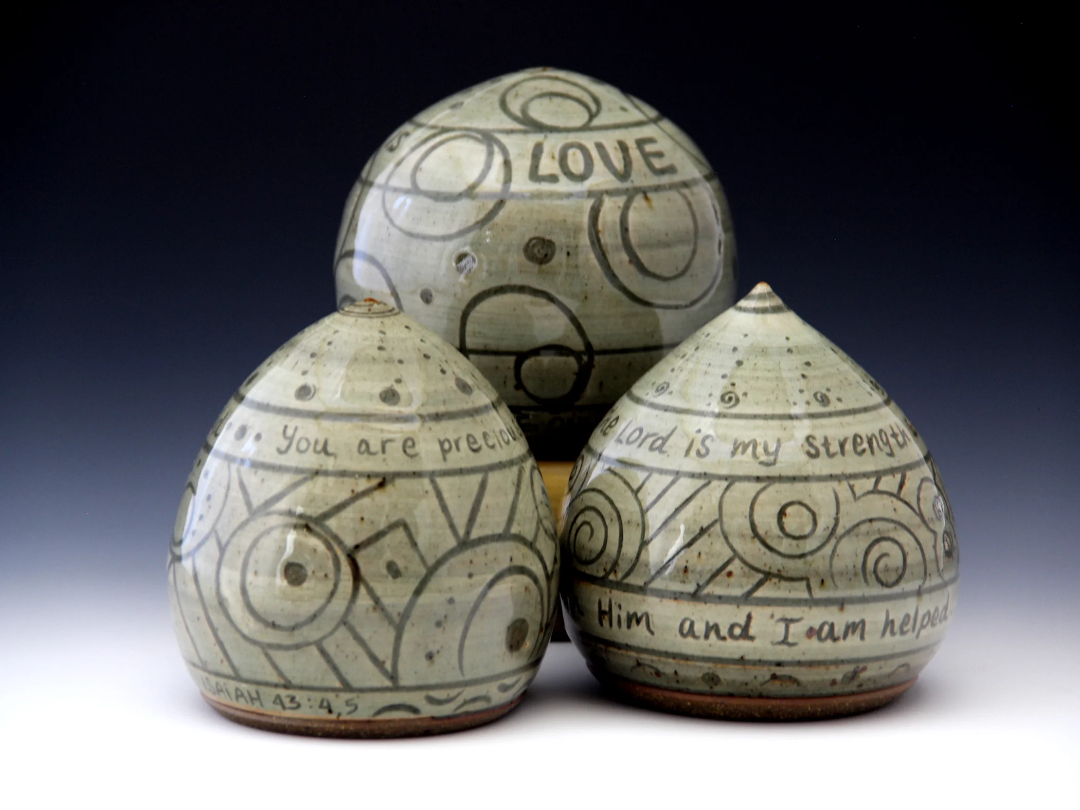 Etched Prayer Balls