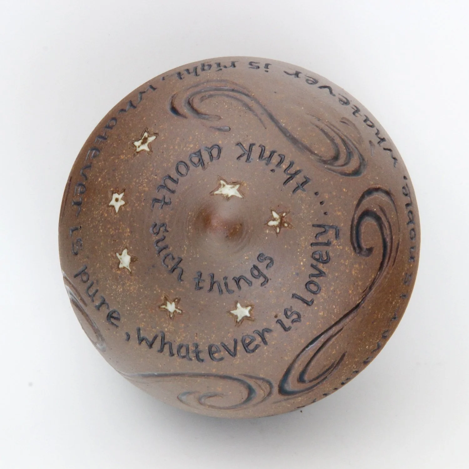 Prayer Orb 'Think on these things'