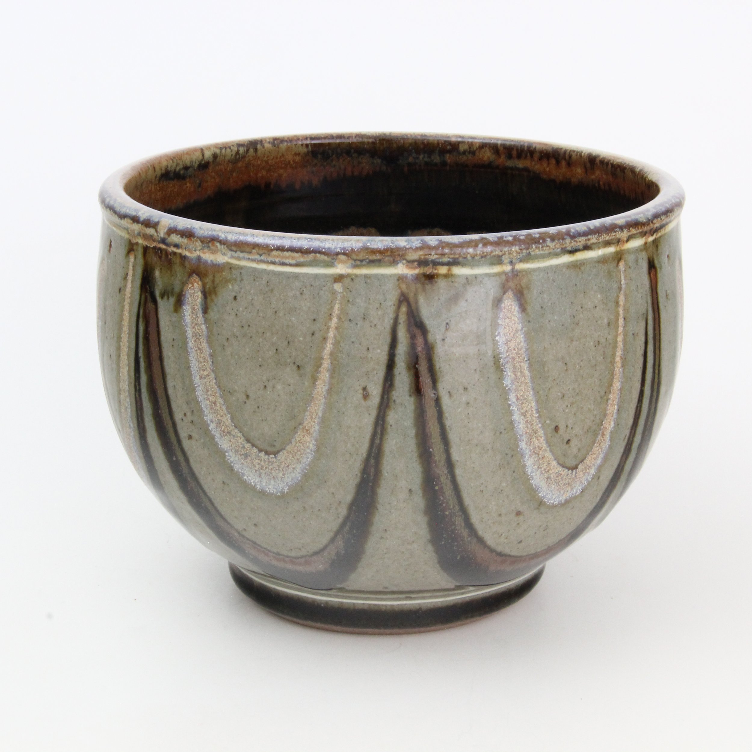 Serving Bowl with Slip trailing under Celadon glaze