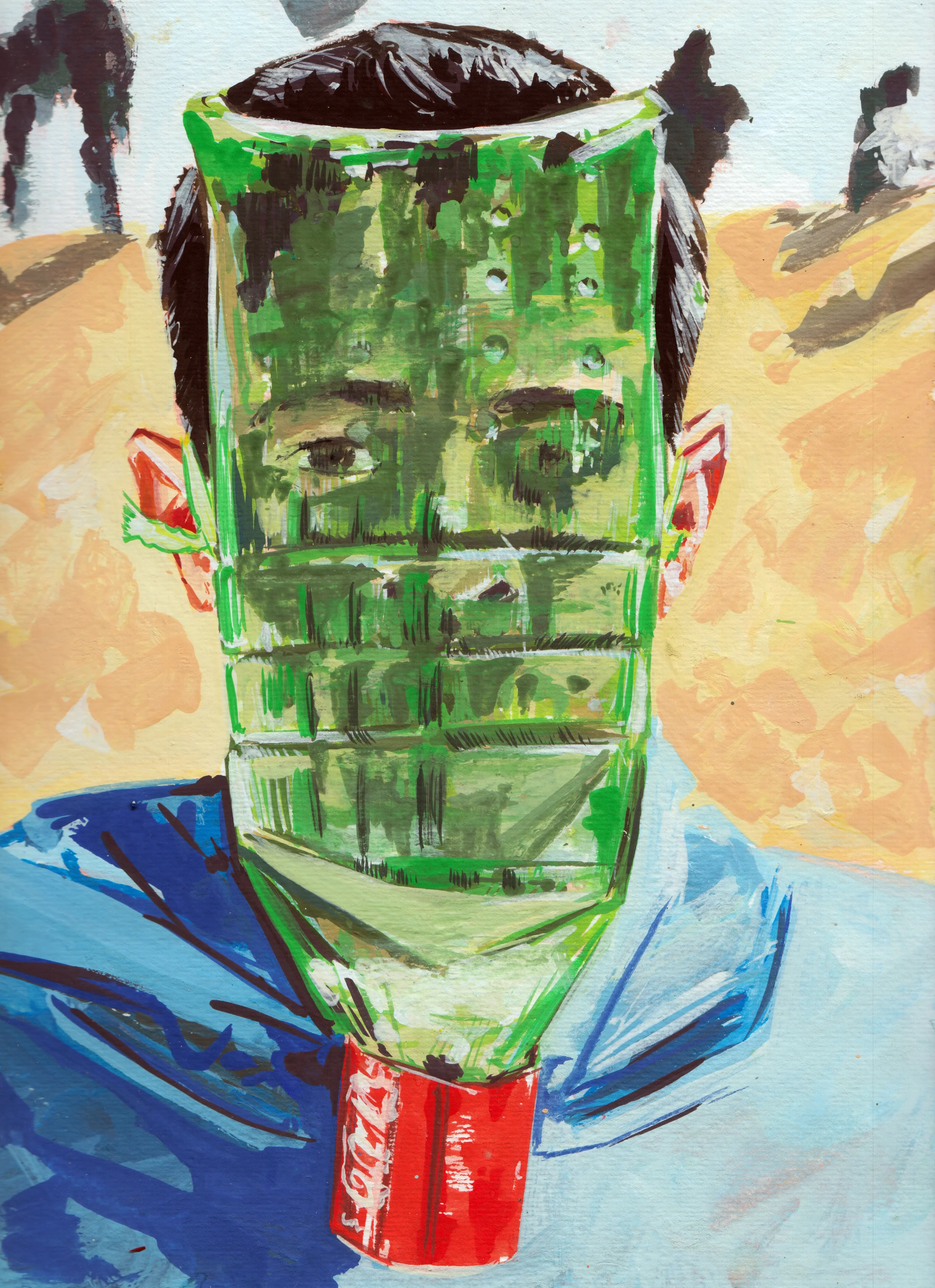 Elad Larom, VOODOOCHILD (series), 2018, gouache on paper_10, 30X23 cm.jpeg