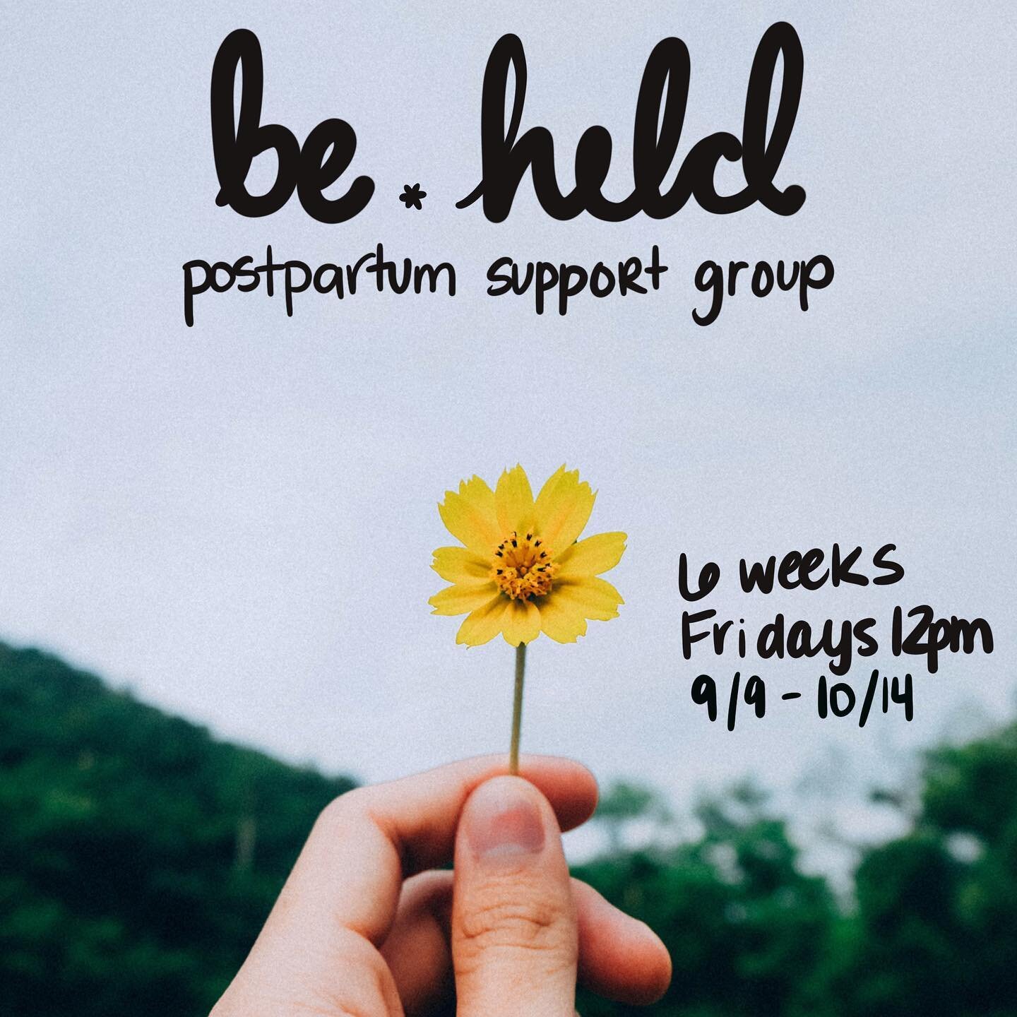 Join our next new parent support group, starting September 9!

It&rsquo;s been an amazing space to build community, share in the ups and downs of postpartum, and explore new identities &amp; relationships. DM with any questions or sign up at the link