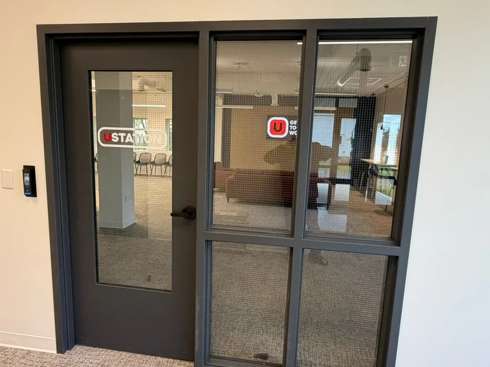 Glass doors into the Concourse