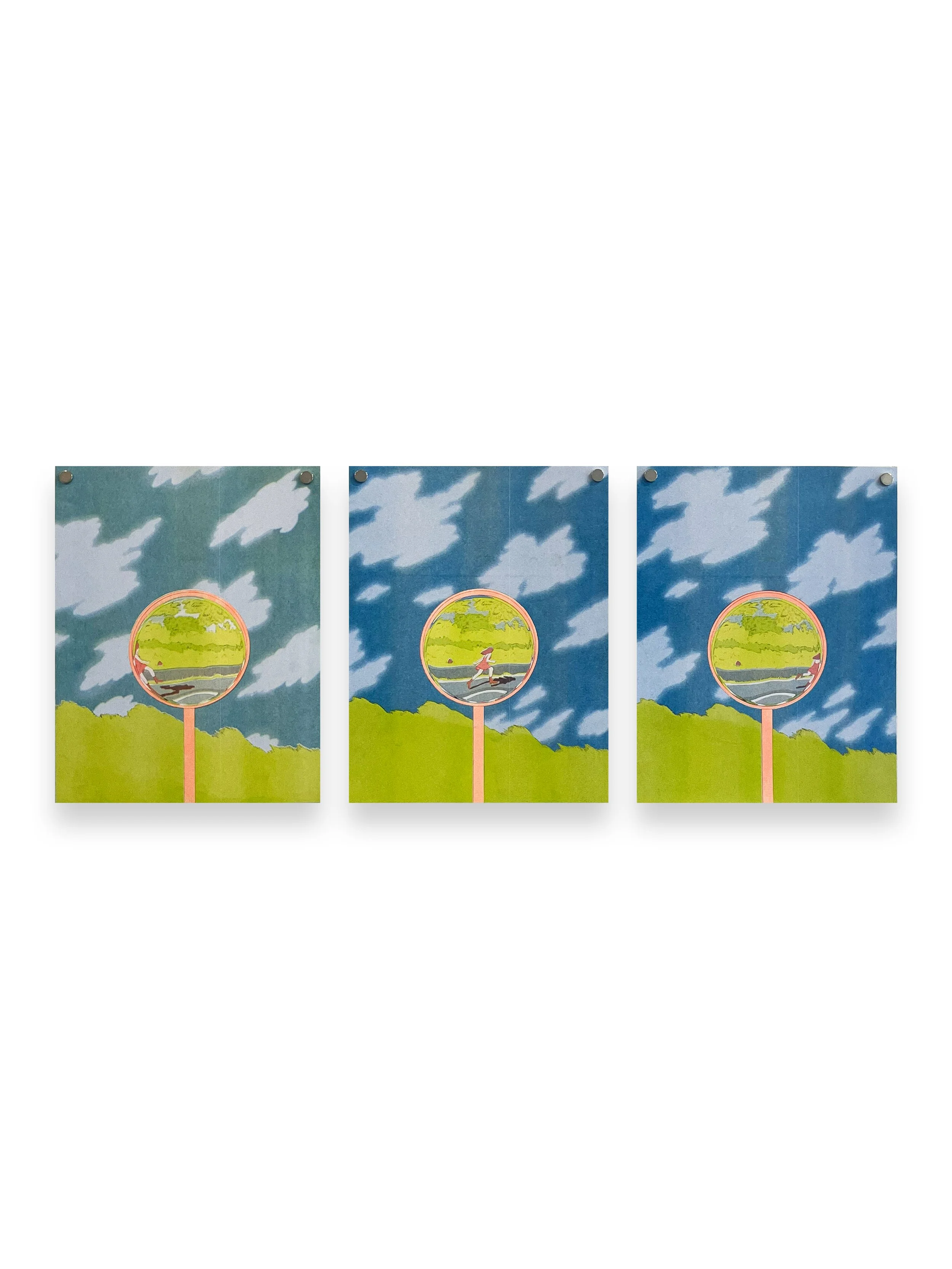 Increased Visibility Triptych, Olivia Fredricks