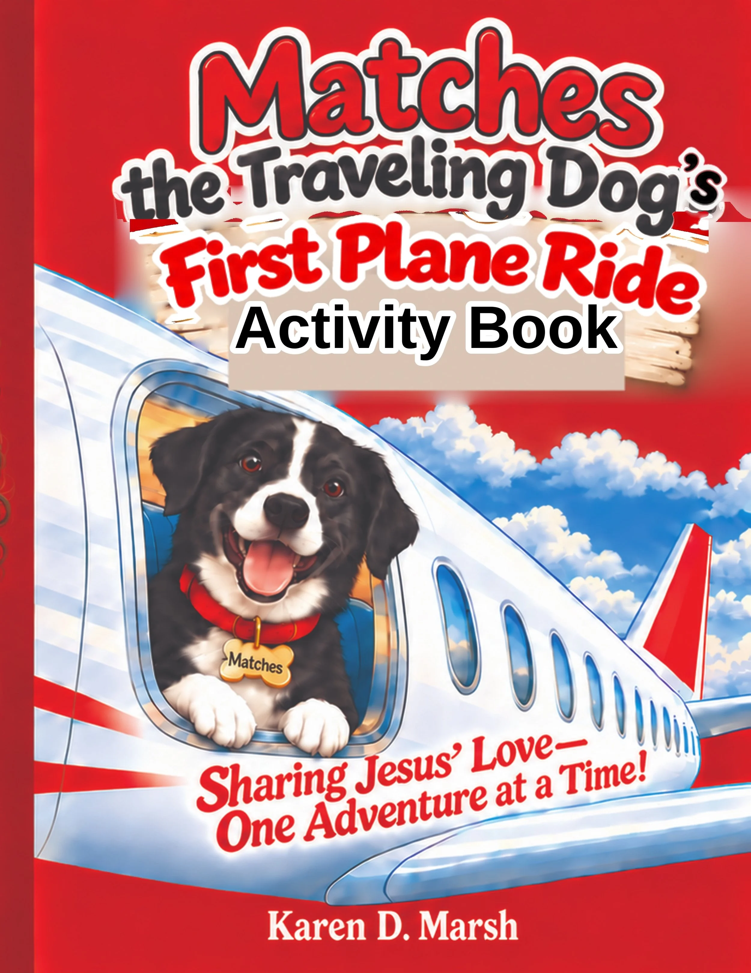 Matches the Traveling Dog- First Plane Ride Activity Book