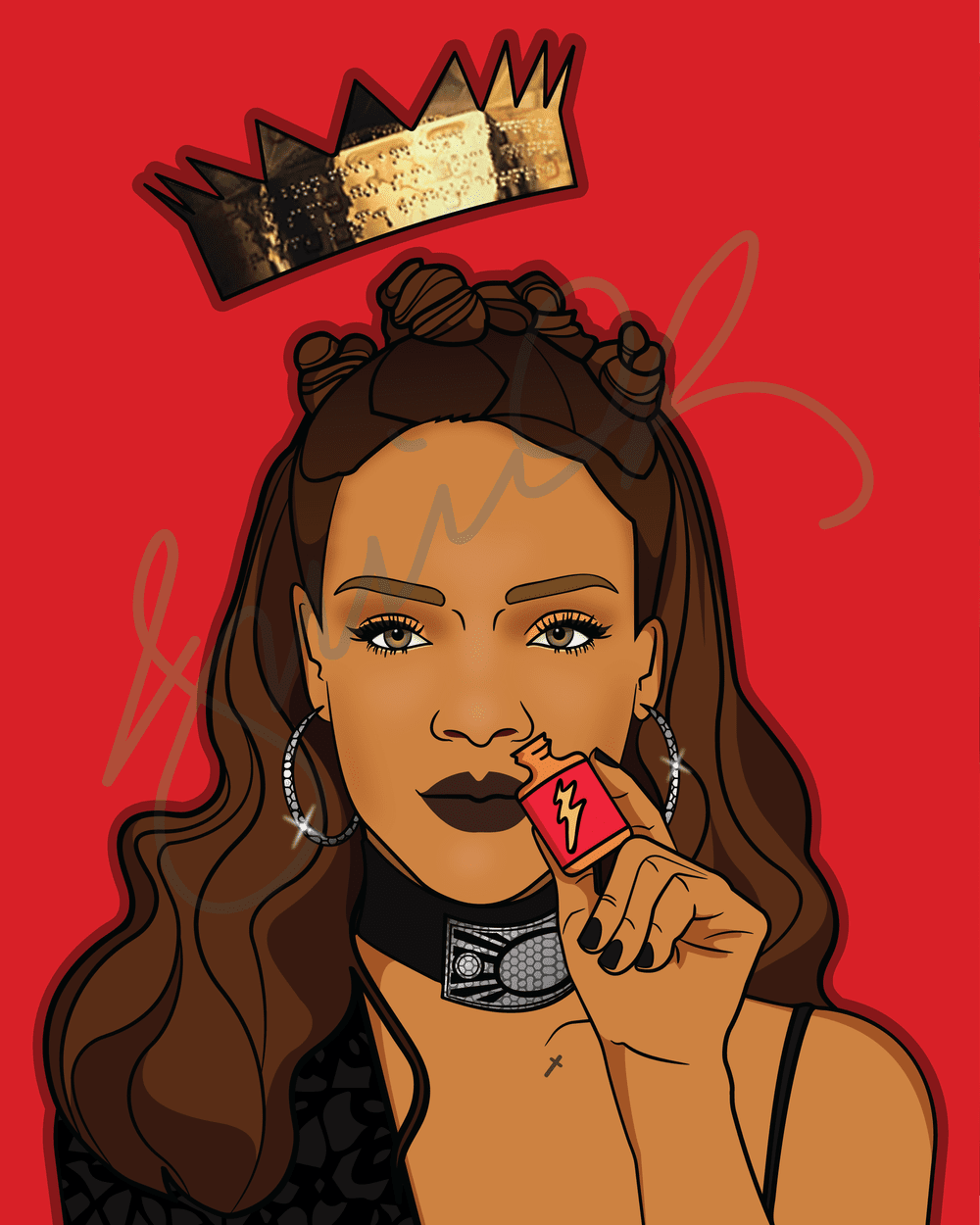 Rihanna Anti Print Junior Mendez