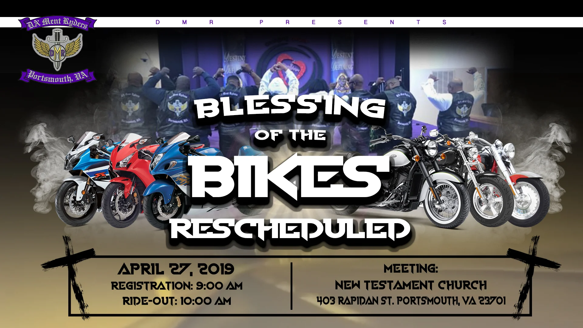 Blessing of the Bikes Rescheduled