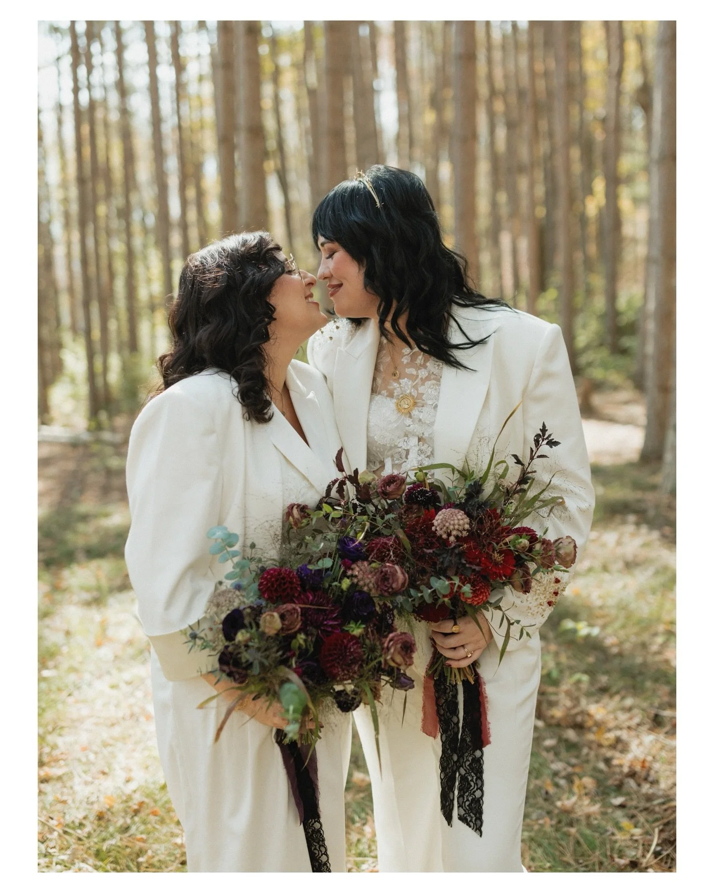 there are endless words I could use to gush over Rachael and Heather&rsquo;s wedding, but the ones I keep coming back to are liberating, intentional, and enchanting.
 
they lovingly crafted every single detail to not only lift up their love in such a