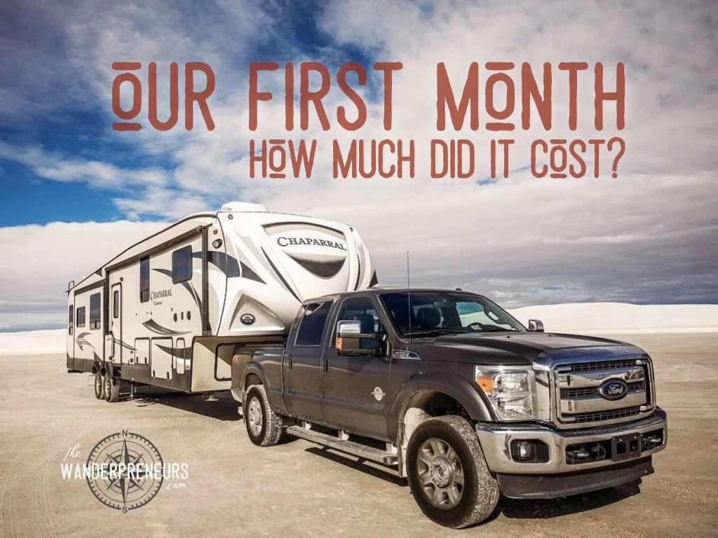 Month #1 in our RV - How much did it cost?