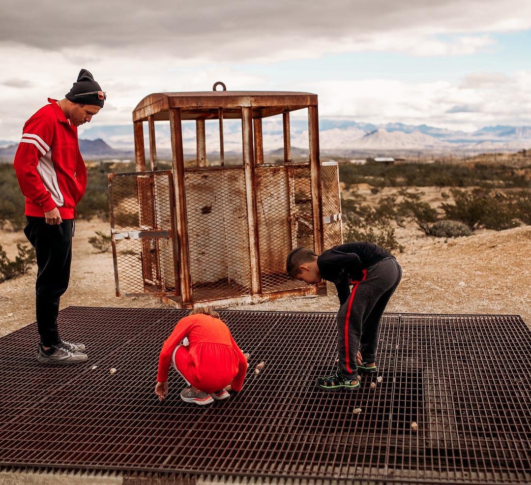 Learning about the ghost town and abandoned mine in Terlingua, TX