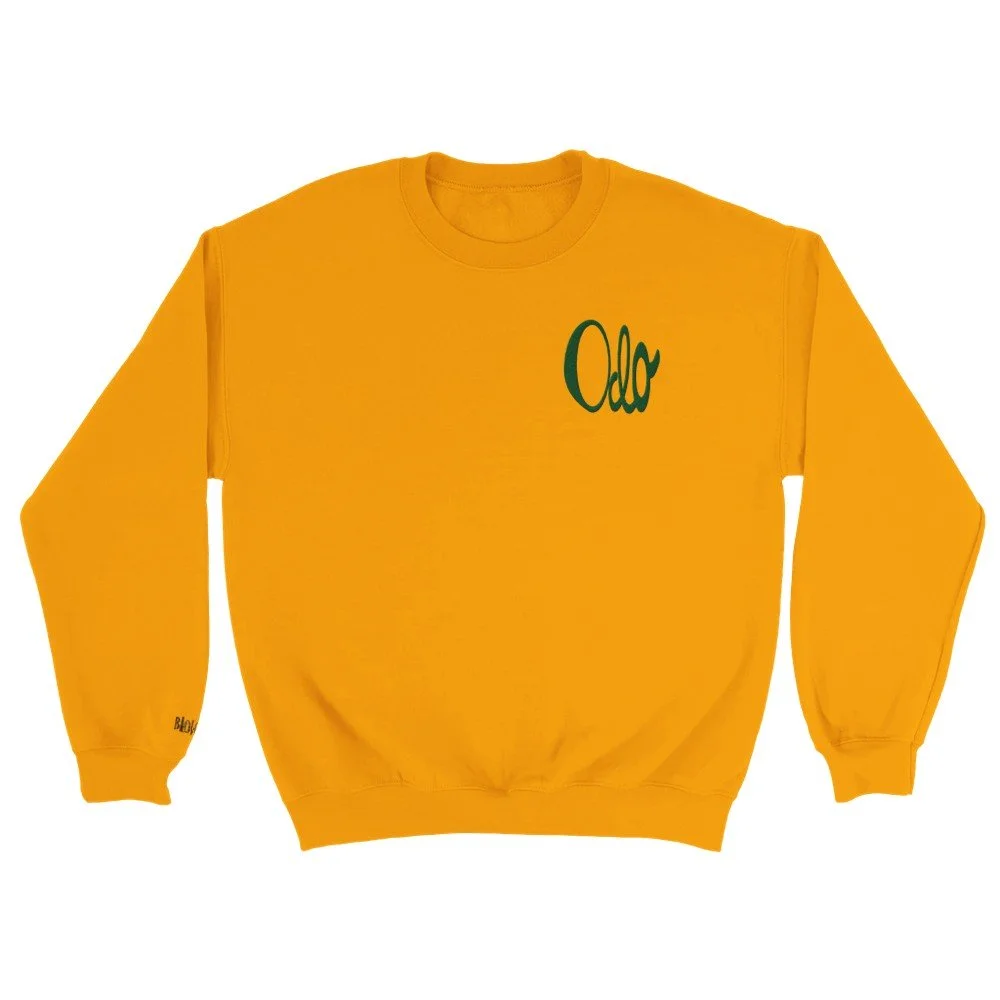 Odo (Love) Classic Unisex Crewneck Jumper_Tatami Stitch Design Gold