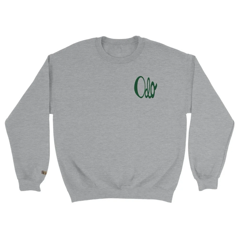 Odo (Love) Classic Unisex Crewneck Jumper_Tatami Stitch Design Sport Grey