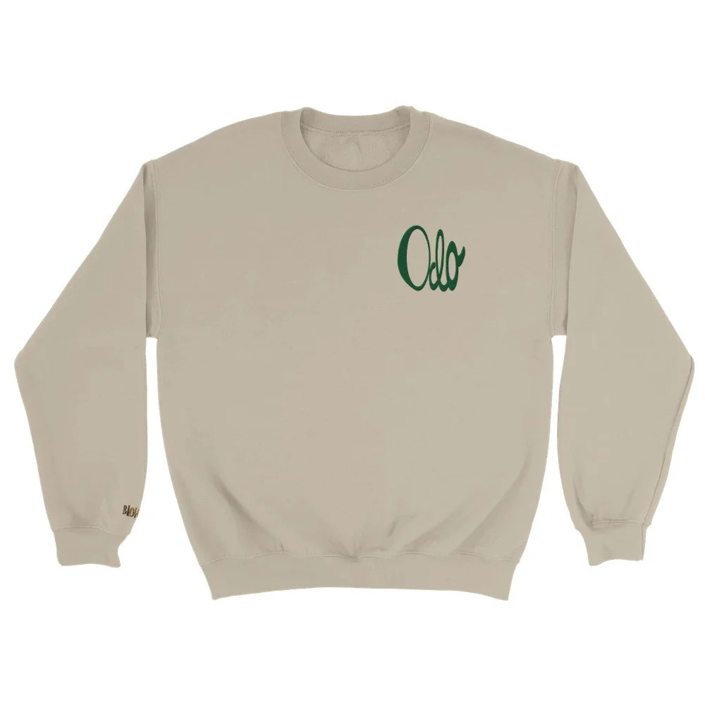 Odo (Love) Classic Unisex Crewneck Sweatshirt_Stitch Design Sand