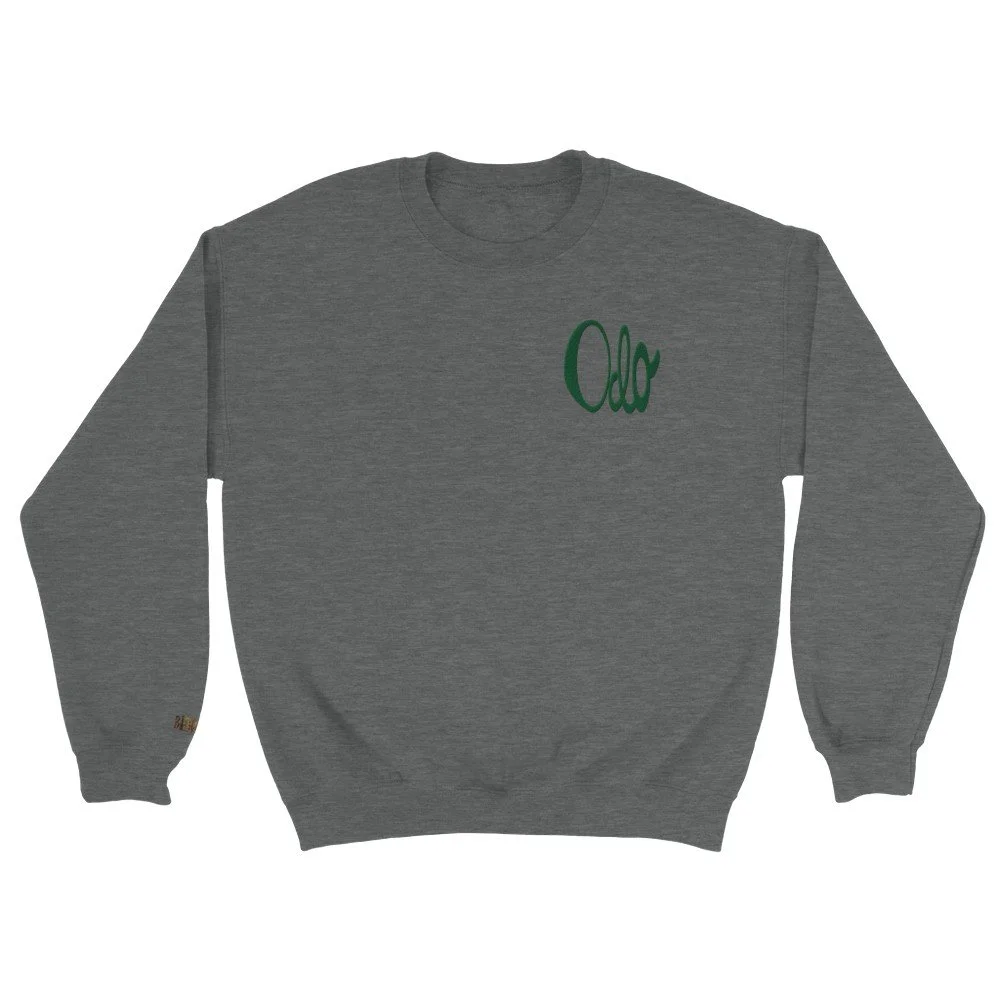 Odo (Love) Classic Unisex Crewneck Sweatshirt_Stitch Design Graphite Heather
