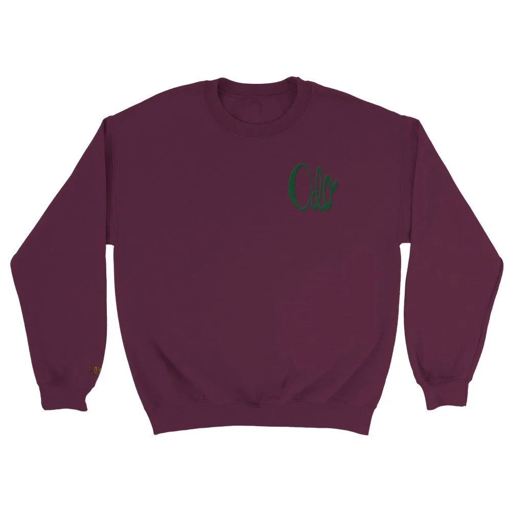 Odo (Love) Classic Unisex Crewneck Sweatshirt_Stitch Design Maroon