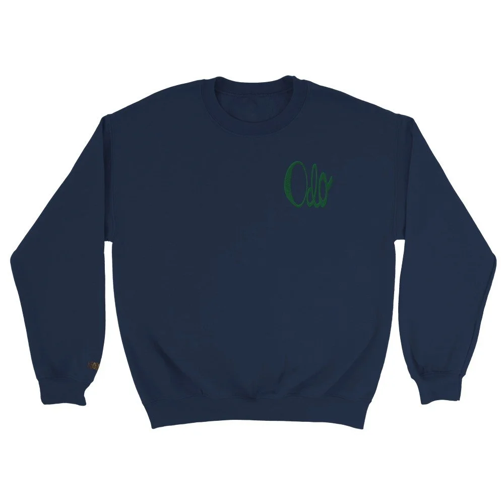 Odo (Love) Classic Unisex Crewneck Sweatshirt_Stitch Design Navy