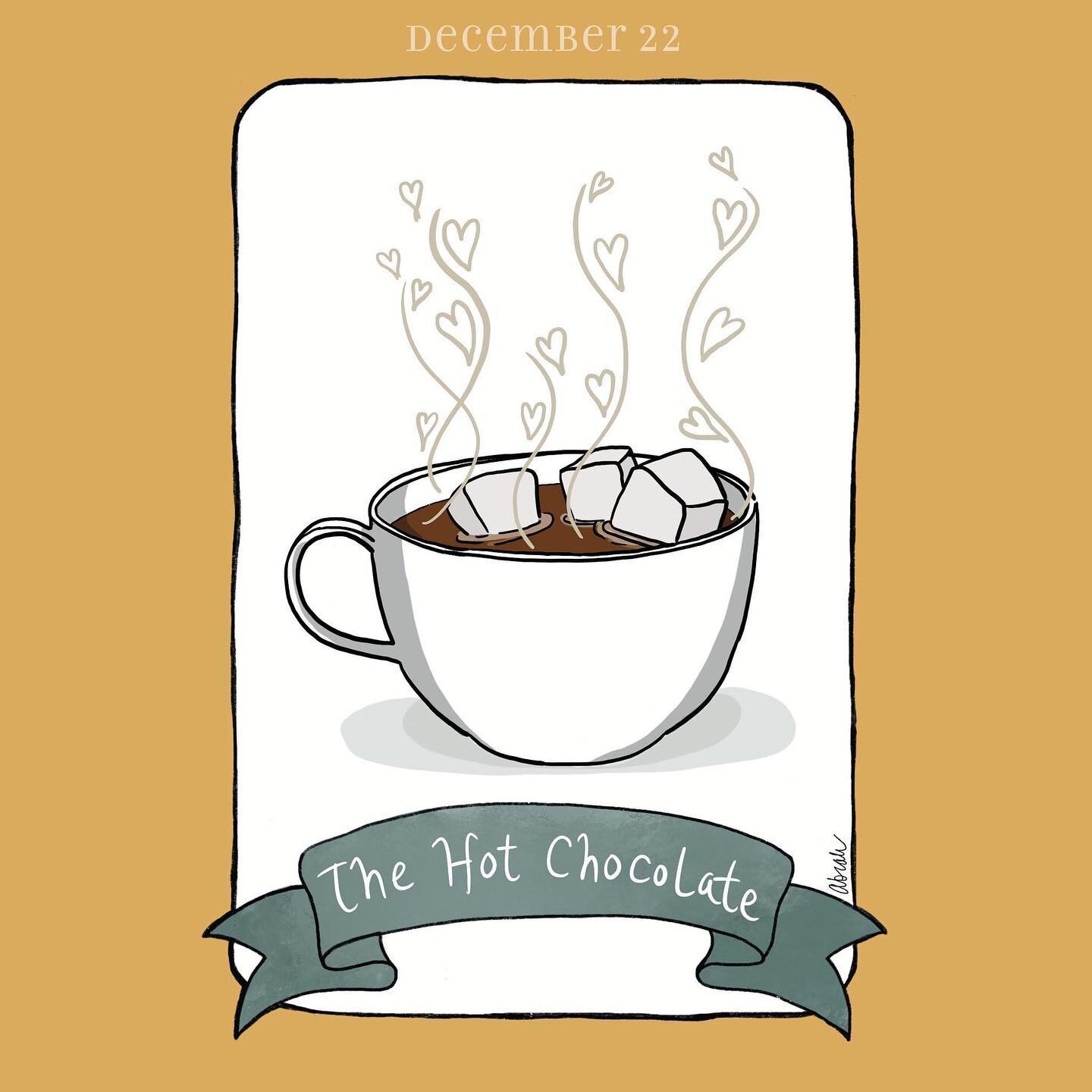 Hot Chocolate and yummmmmmy marshmallows... Happy December 22nd! #holidaycountdown #hotchocolate #marshmallows #relax #december2023 #vermontartist