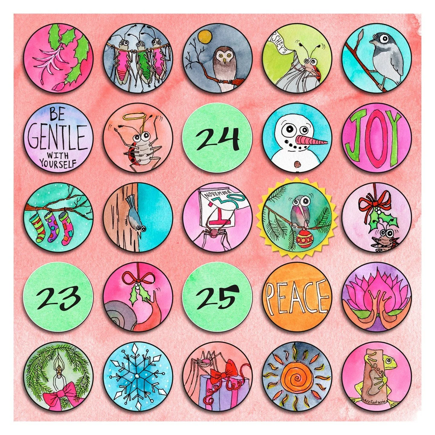 Usually by now I at least have an idea of what my holiday countdown is going to look like. If I'm lucky, I've even started to sketch it out. This year... well... I've decided that I am not going to do one. 😩 Just too many things going on (all good!)