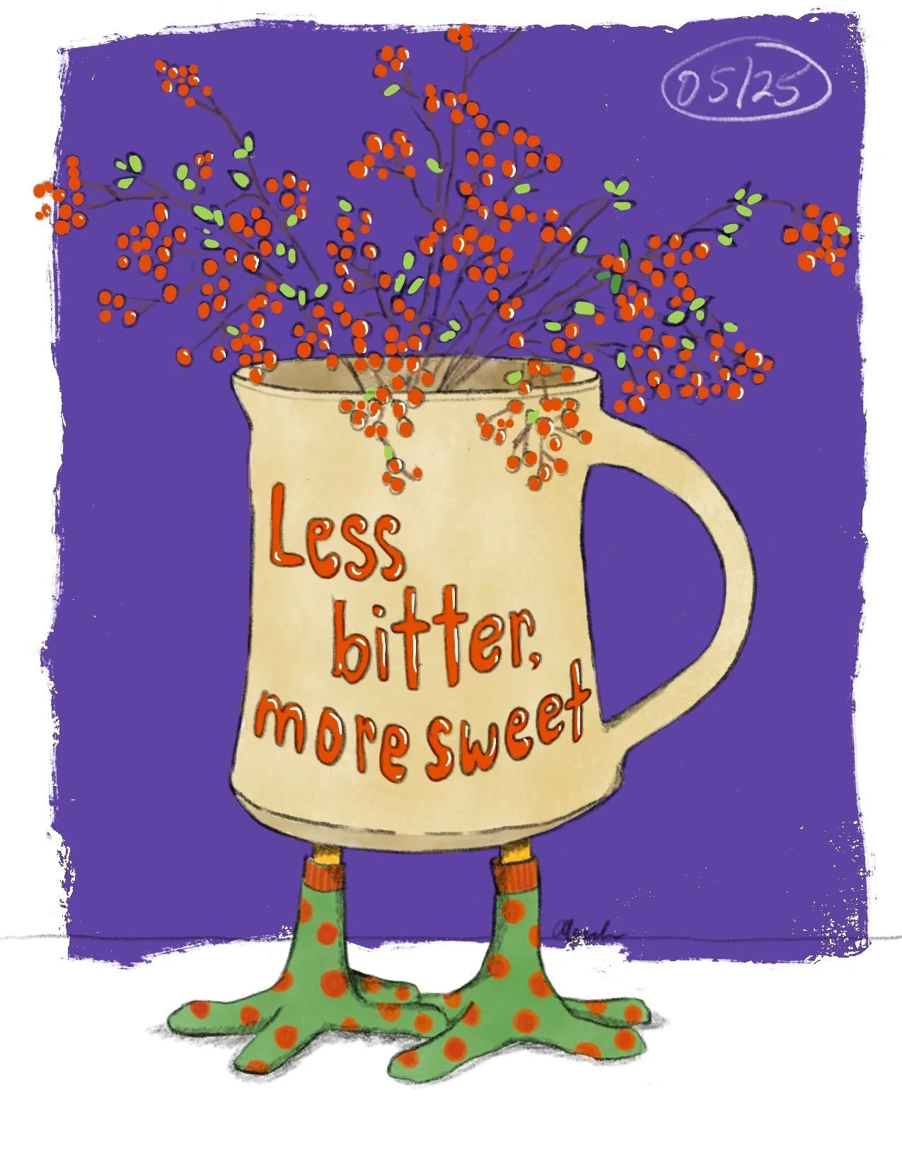 This is one of my favorites&hellip; message me if you want a small print or sticker ❤️

#teacups #coffeemugs #countdown #bittersweet