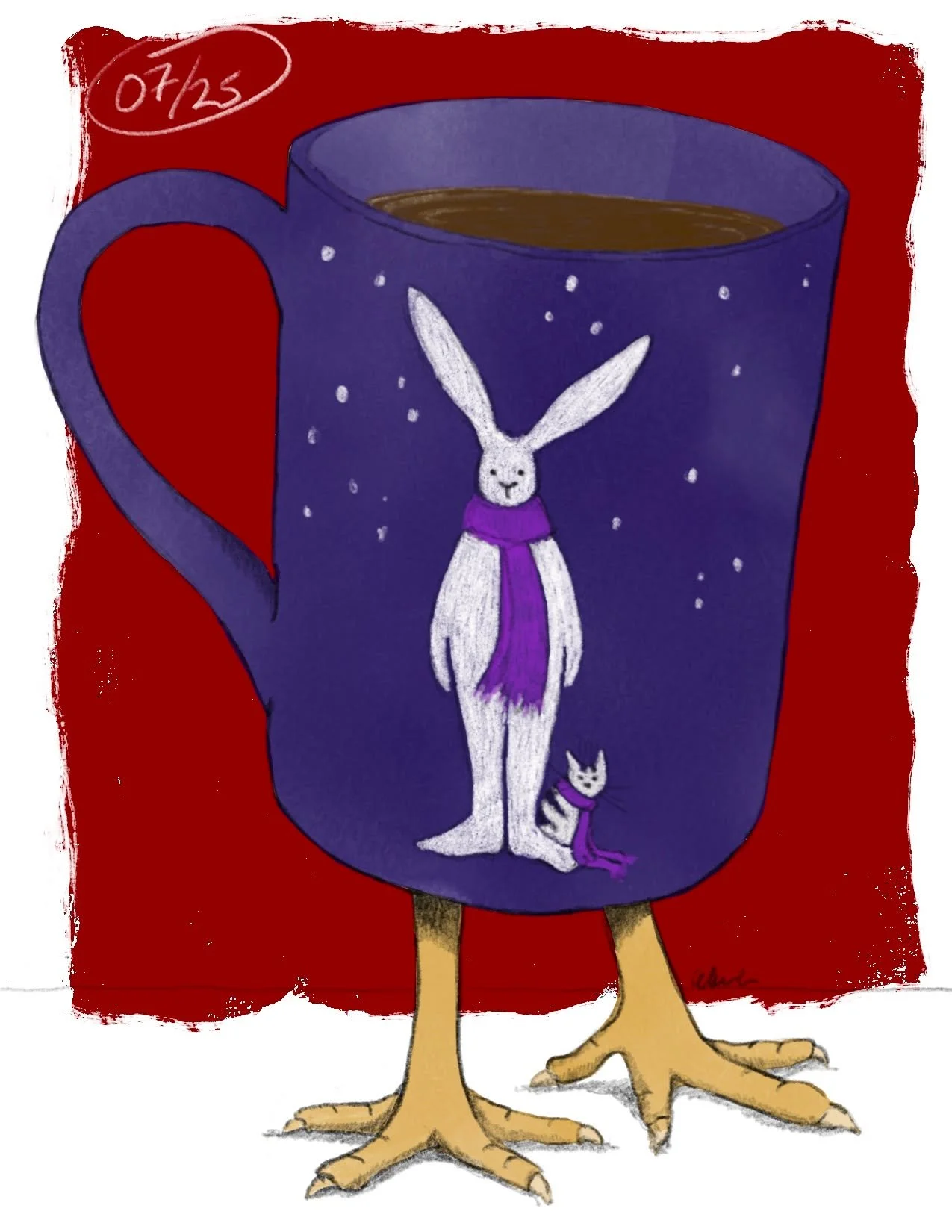 Happy Sunday from us. May your coffee (or tea!) (or cocoa!) be satisfying.

#teacups #coffeemugs #countdown #vermontartist